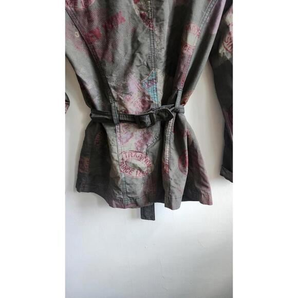 Francine Bramli Paris Jacket Womens S/M Belted Double Breasted France Art - Picture 7 of 9